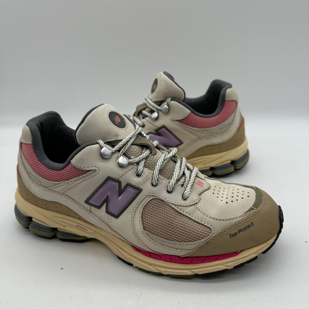 New Balance M2002RWL Mens Size 10 "Hiking Pack" Beige 2002R Toe Protect Sneakers